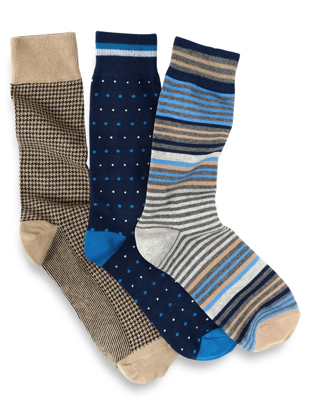 Calcetines de Algodón Múltiples Azules: ¡Un Pack de 3 para un Confort Inigualable!